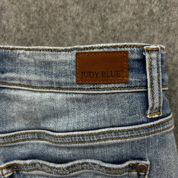 Judy Blue High Waist Paint Splatter Cut Off Jean Shorts Women's Sz M Distressed - Picture 6 of 10